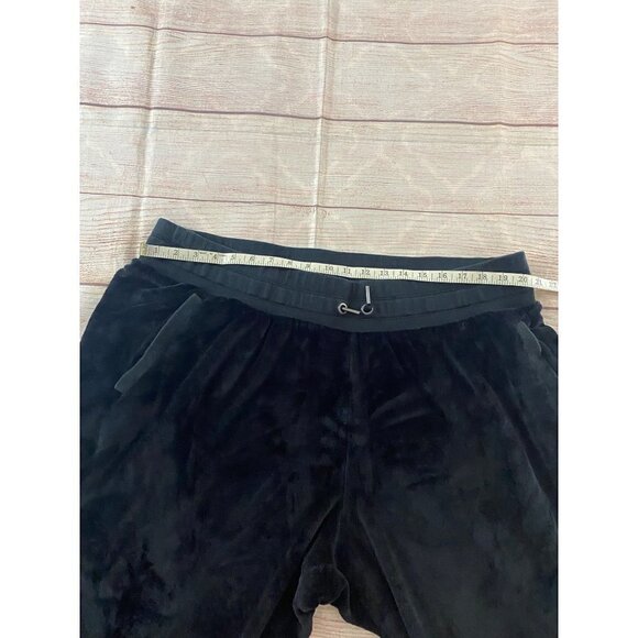 Athleta Women's Black Velvet Double Cozy Karma Joggers - 3XL - Picture 8 of 14